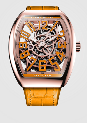Franck Muller Vanguard Slim Skeleton Replica Watch V 41 S AT SQT OR